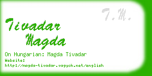 tivadar magda business card